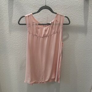 LOFT Light Pink Sleeveless Blouse